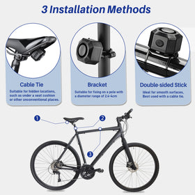 Cruxer mounted on a bike seatpost, brand protecting the bicycle