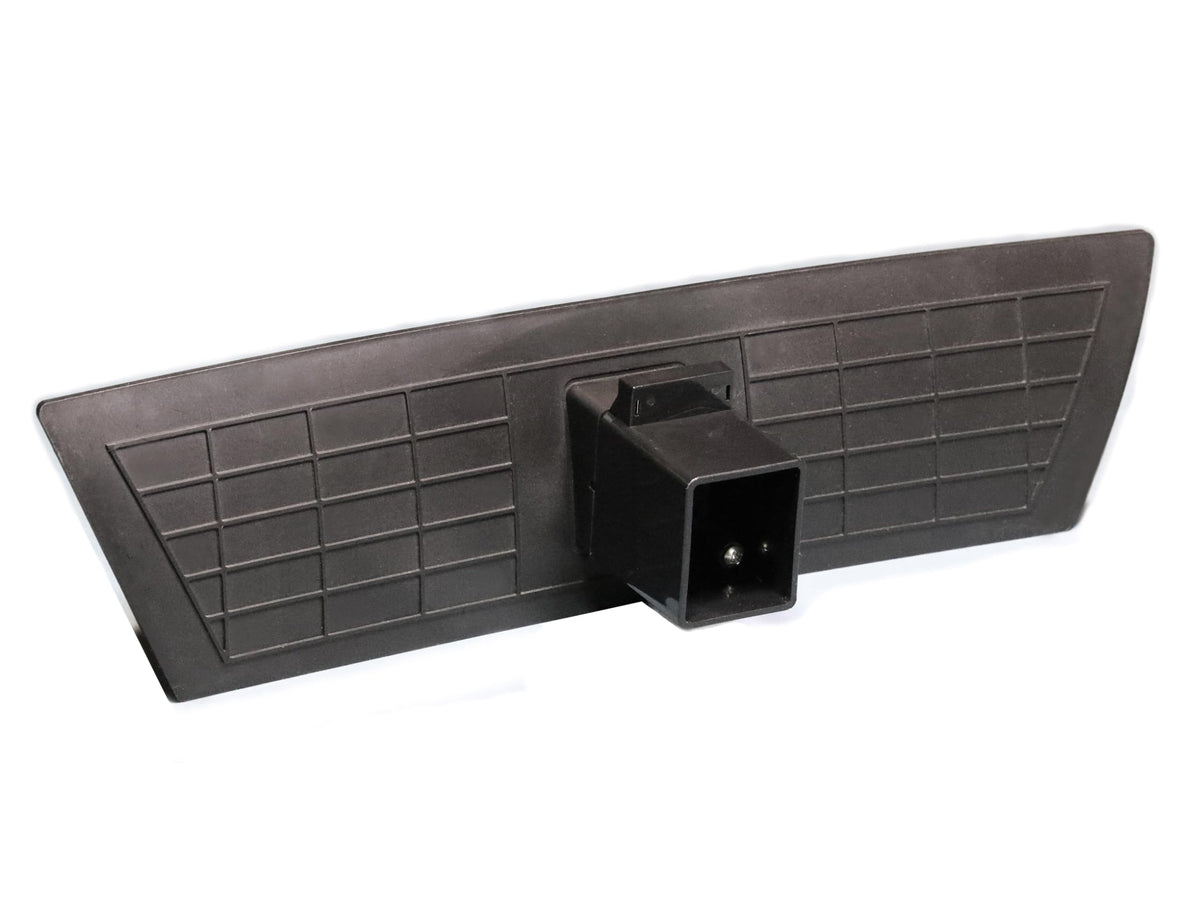 Crvicv hitch cover detail of finish highlighting durable weather-resistant surface