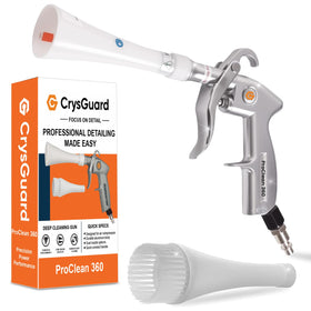 CrysGuard ProClean 360 front view showing tool and nozzle for powerful cleaning