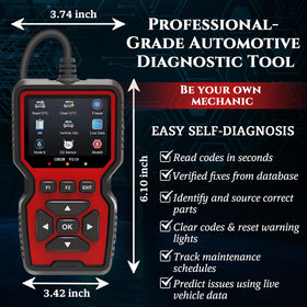 CrysGuard V519 next to ruler for scale, compact tool fits in a glovebox
