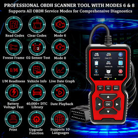 CrysGuard V519 OBDII connector and cable, simple plug-and-play benefit