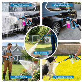 Crywag kit cleaning a driveway in a home setting showing multi-purpose outdoor use benefit