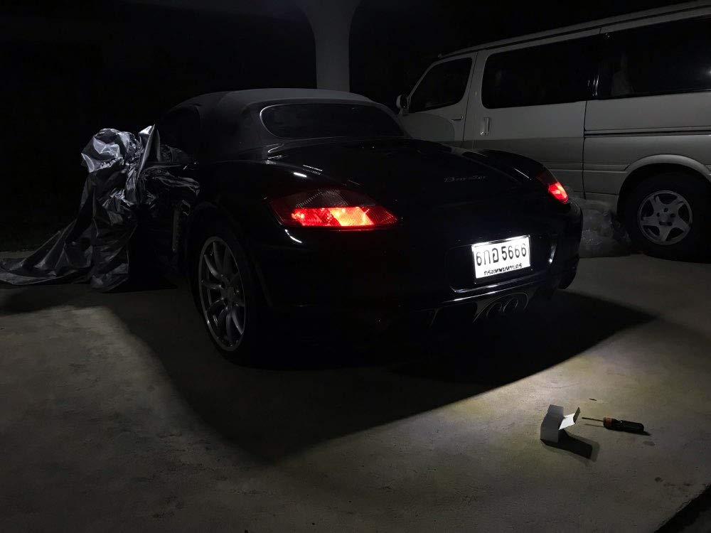 csslyzl lifestyle driveway shot showing finished look and modernized rear lighting