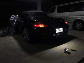 csslyzl lifestyle driveway shot showing finished look and modernized rear lighting