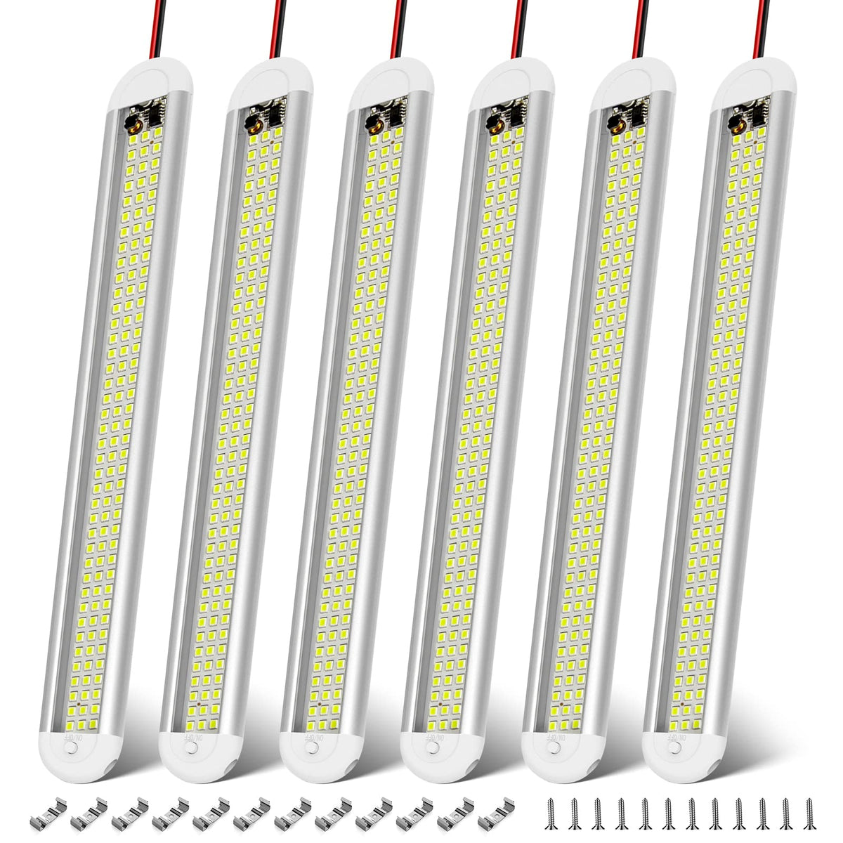 CT CAPETRONIX front packaging showing six LED bars and included hardware for easy setup