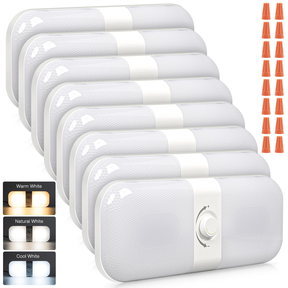 CT CAPETRONIX front view ceiling fixture shows sleek design and even light
