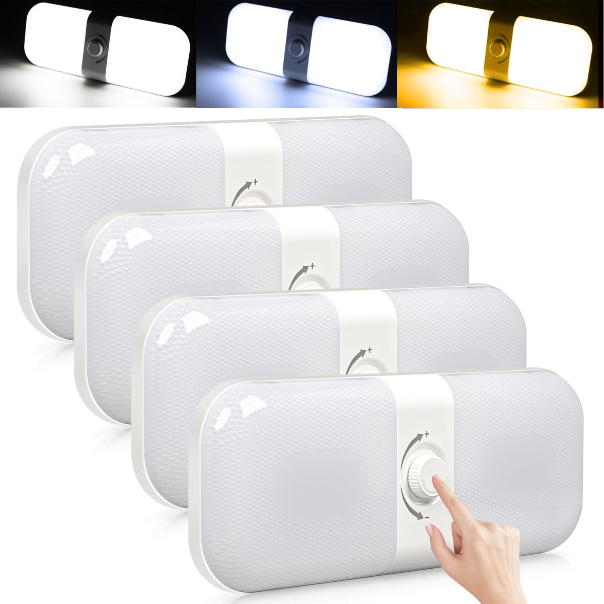 CT CAPETRONIX front ceiling light showing low-profile design and bright output