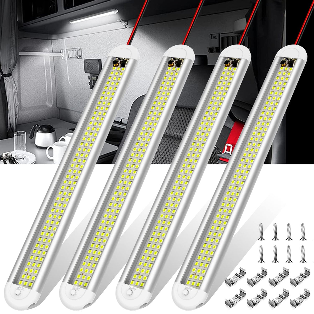 CT CAPETRONIX front view of LED light bar showing bright, uniform illumination benefit