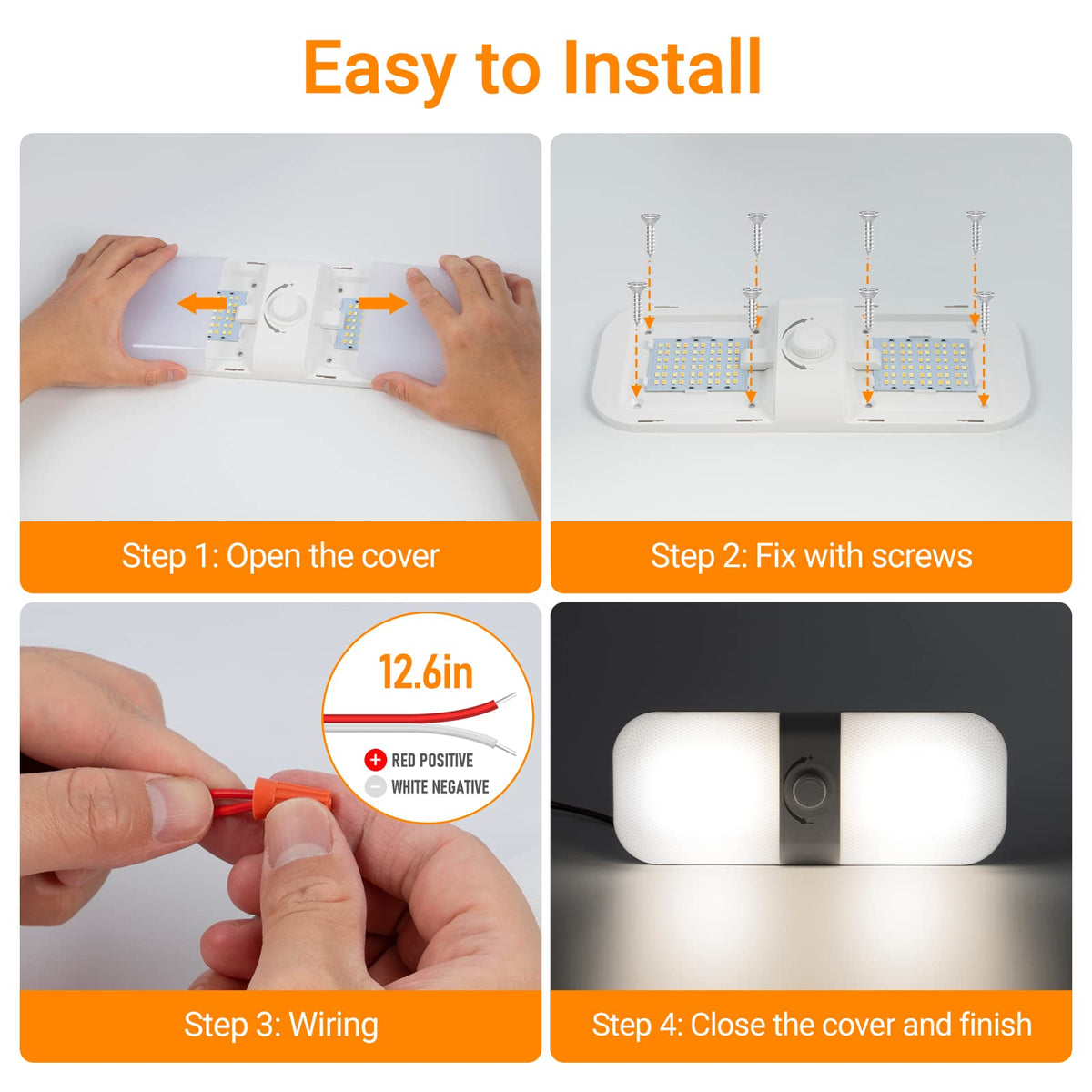 CT CAPETRONIX four-pack arranged to show complete interior lighting set