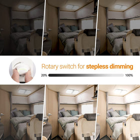 CT CAPETRONIX rotary dimmer and indicator light for easy nighttime use