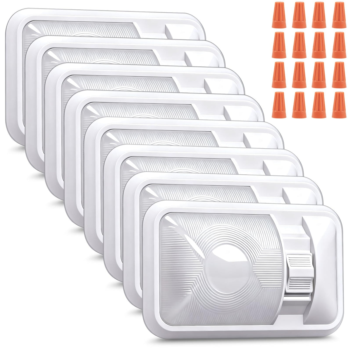 CT CAPETRONIX front view of dome light showing compact profile and even glow