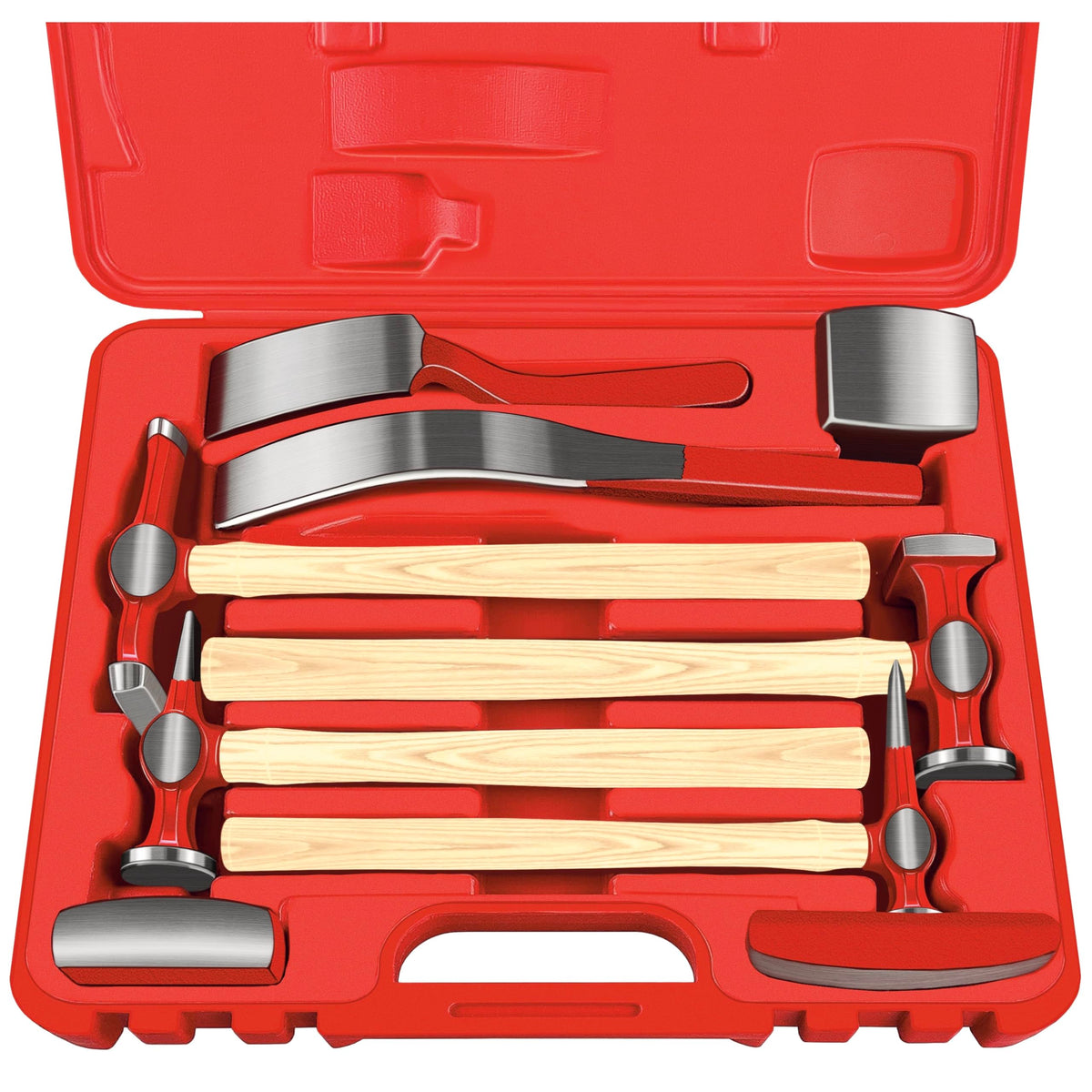 C&T front view of carrying case with organized tools for easy transport and protection
