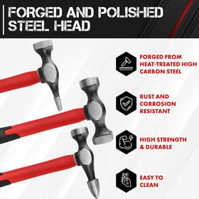 C&T hammer rubber non-slip handle close-up for improved grip and reduced vibration