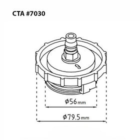 CTA Tools 7030 nitto fitting detail showing quick-connect for fast attachment