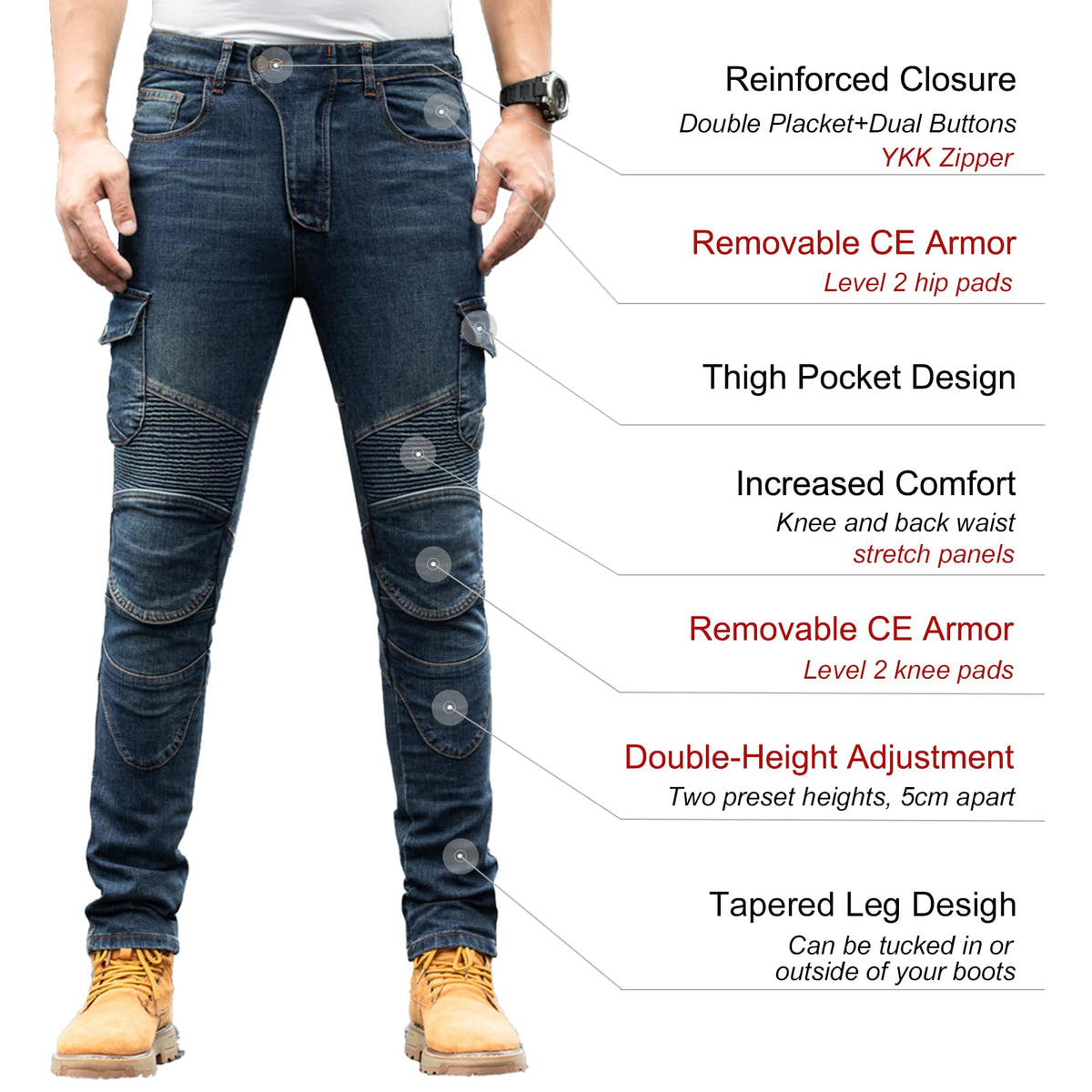 CTBQiTom heavy-duty YKK zipper and reinforced stitching for long-lasting durability