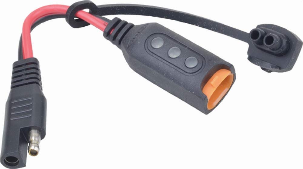 CTEK pigtail end cap detail protecting contacts, prevents corrosion when stored