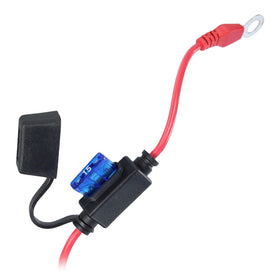 CTEK indicator eyelet M8 mounted on battery terminal for secure permanent connection