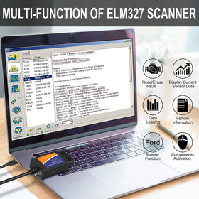 CTobd Elm327 USB label and MS/HS CAN switch detail demonstrating protocol selection benefit