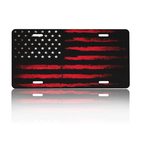 CTVSLFU front plate front view showing bold black red flag and instant style