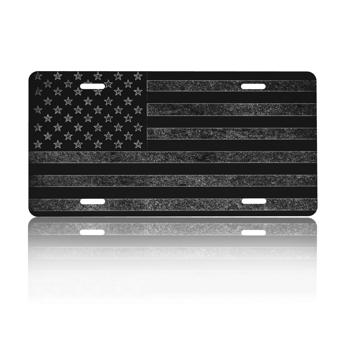 CTVSLFU front plate full view showing black flag and mounting holes for bold personalization
