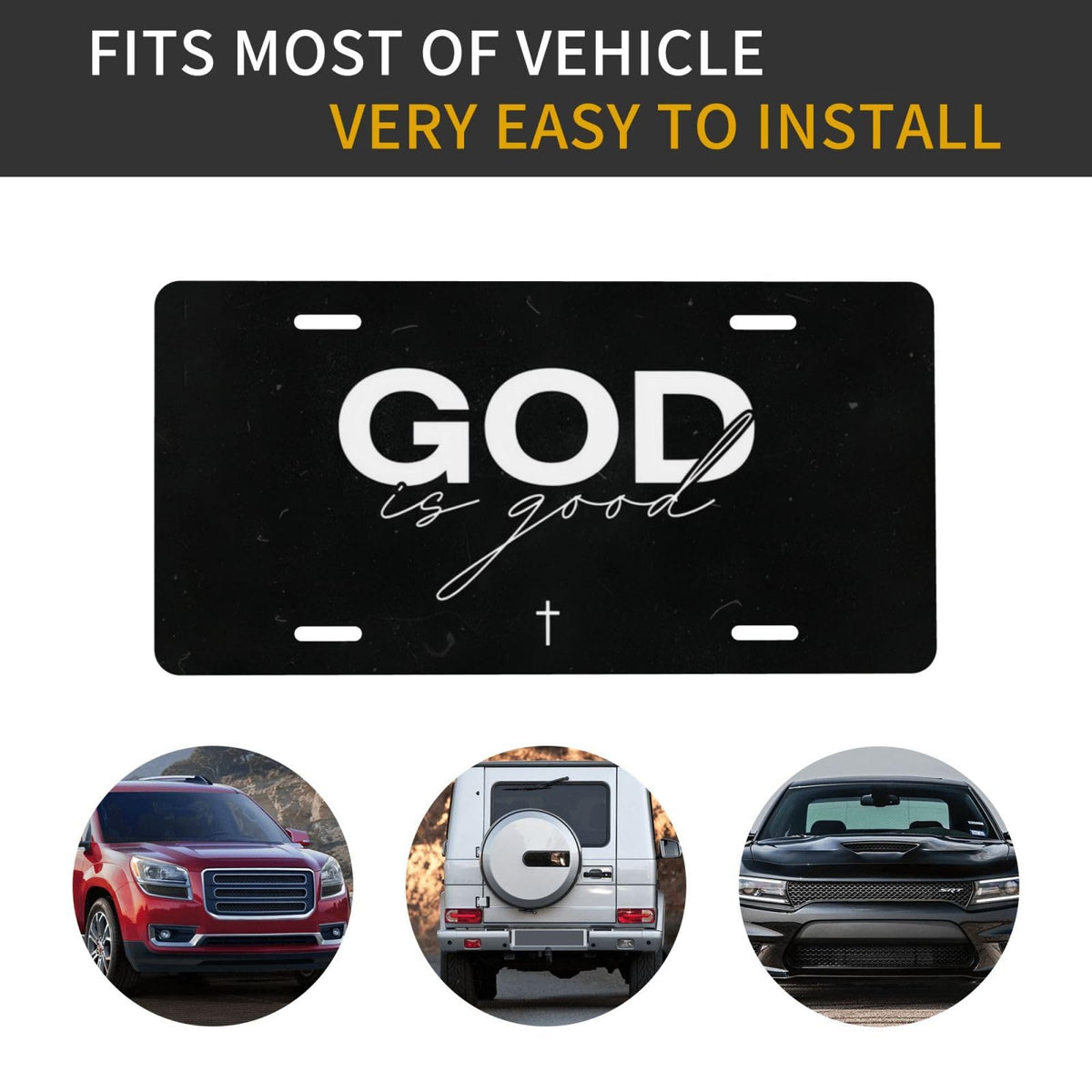CTVSLFU mounted on car front bumper illustrating quick, standard fit