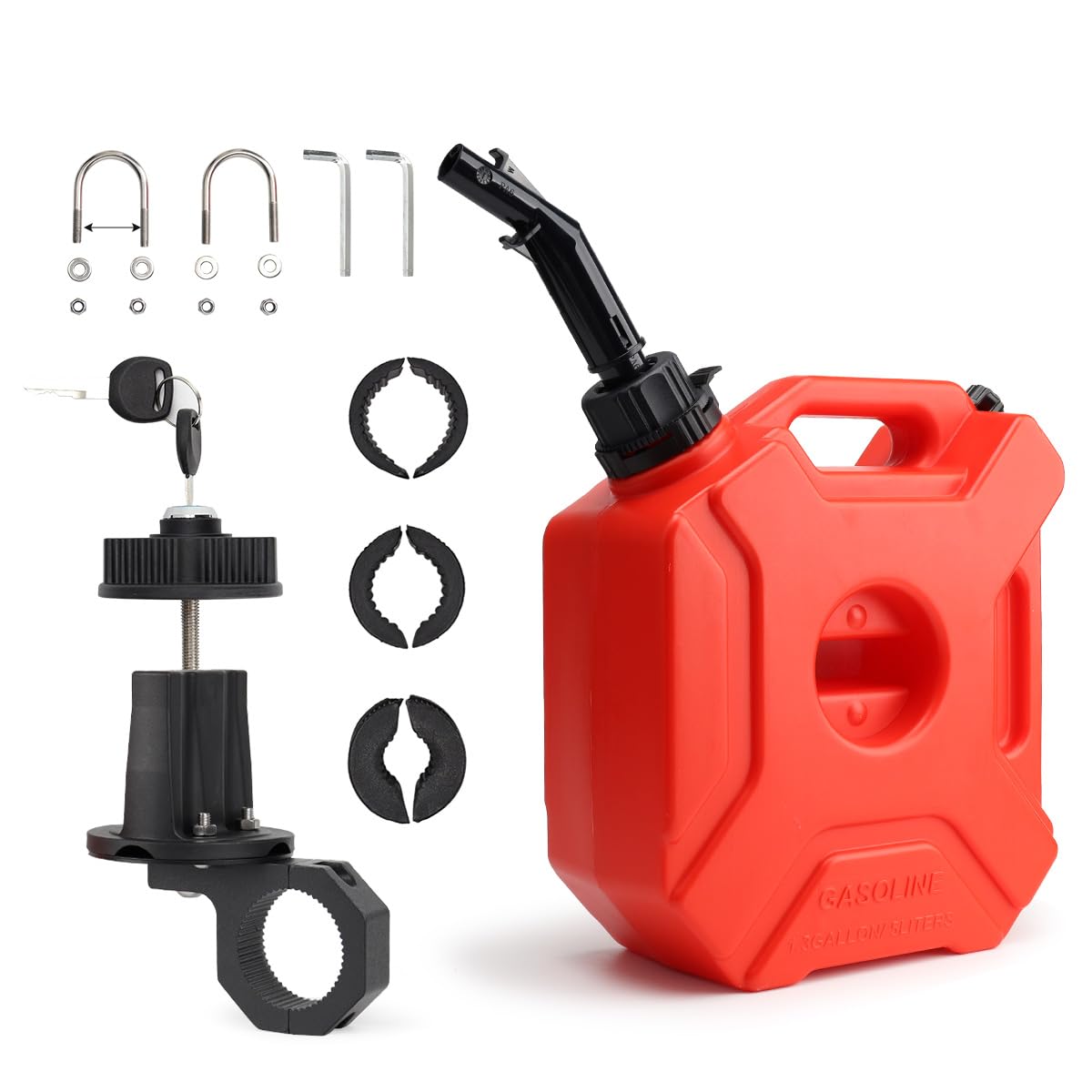 CUCNEXT front view of red tank showing compact secure design