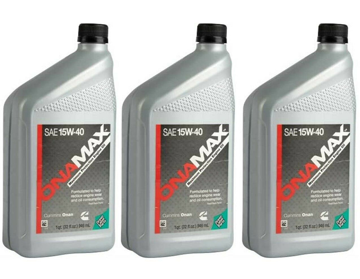 Cummins 3265336 Onan bottle pouring with funnel for clean, easy topping off