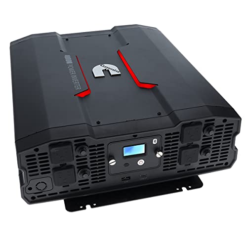 Cummins inverter powering devices inside a truck, convenient off-grid comfort