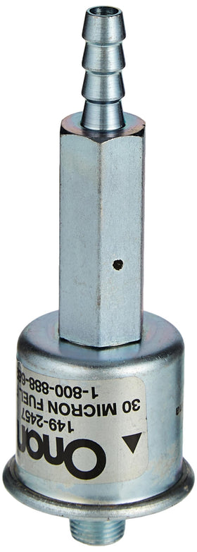 Cummins front view of fuel filter showing compact housing and secure fit benefit
