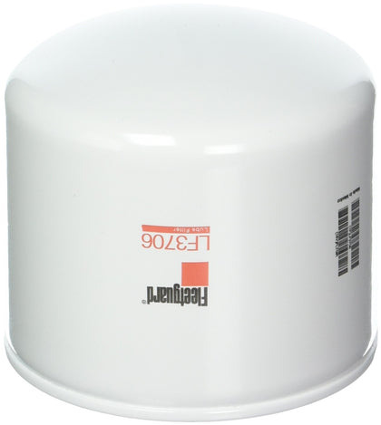 Cummins Onan oil filter front view showing label and correct fit benefits