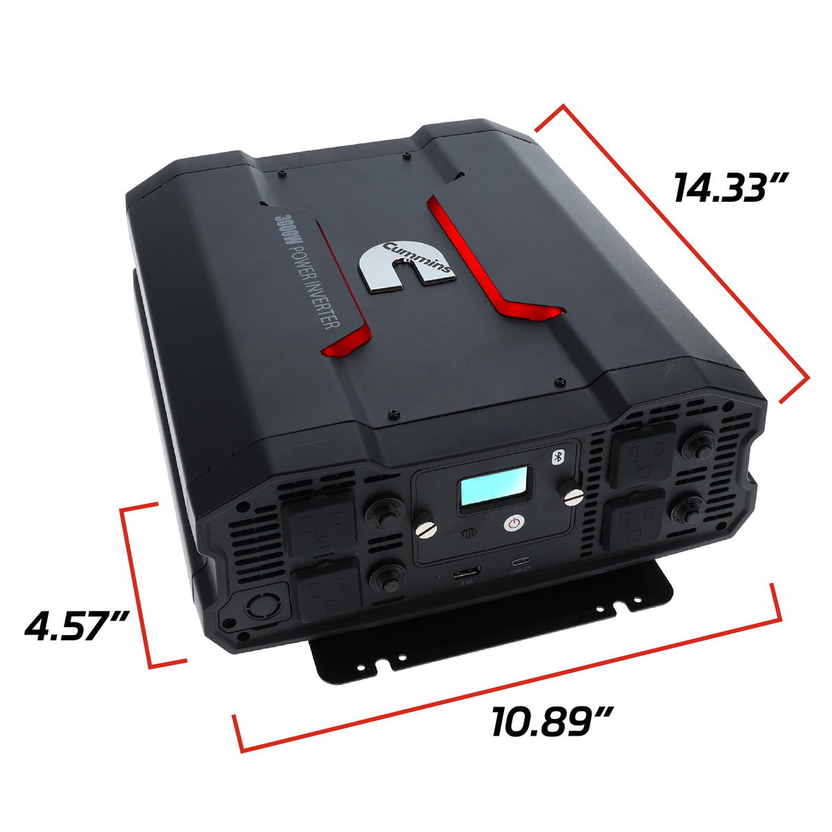 Cummins inverter installed in truck with camping gear demonstrating reliable off-grid power
