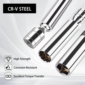 Cupbunny thin-wall socket depth comparison fitting narrow spark plug wells