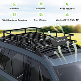 CursorTech grid floor close-up with straps showing easy tie-downs and drainage benefit