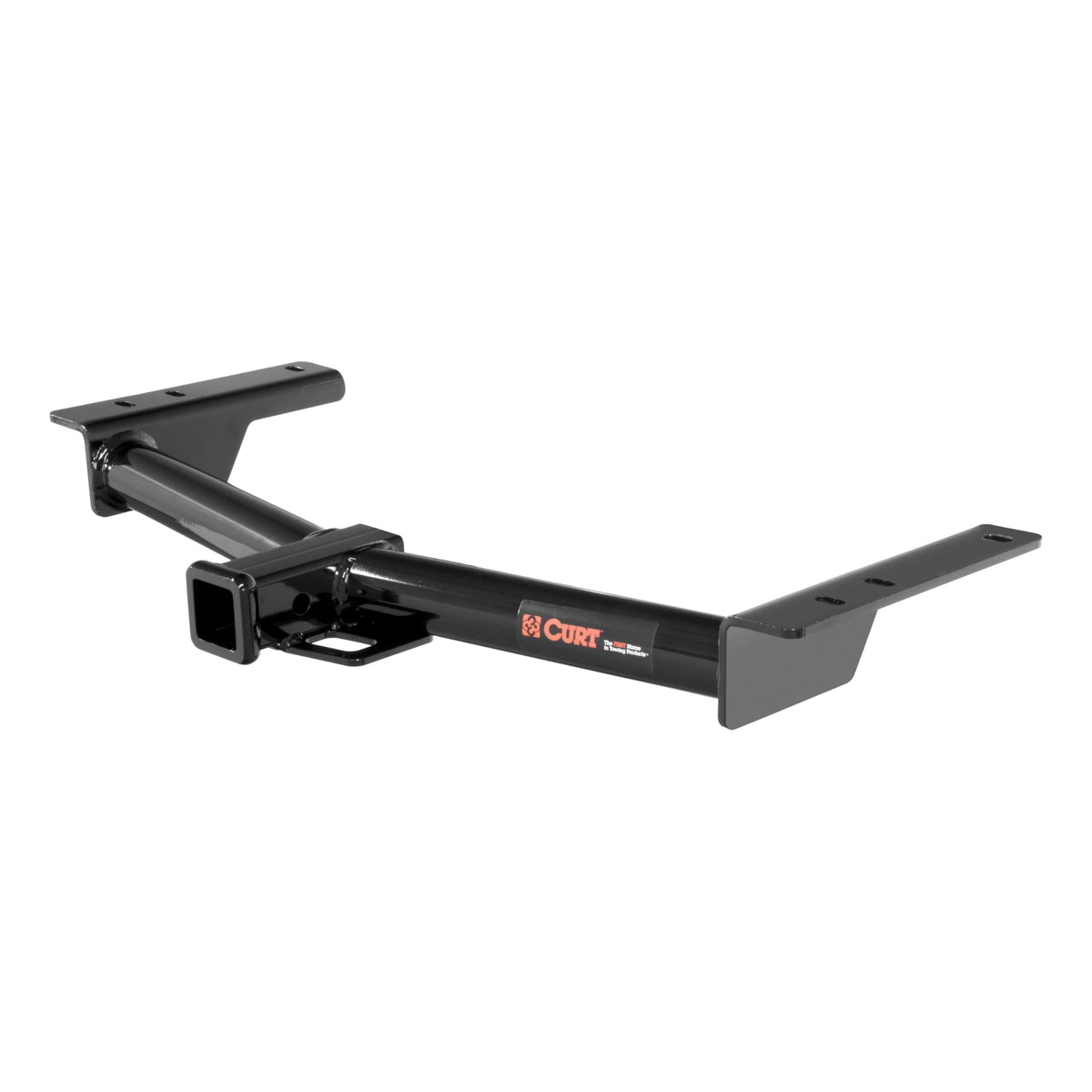 CURT 13193 front-mounted hitch on Transit showing secure fit and strength