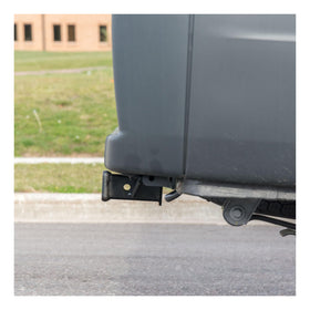 CURT hitch in lifestyle roadside loading scene showing practical towing utility