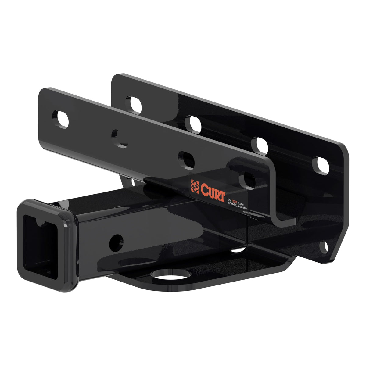 CURT front view installed on Wrangler showing clean integration and tow-ready benefit
