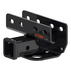 CURT front view of 2 inch receiver showing robust fit and towing readiness
