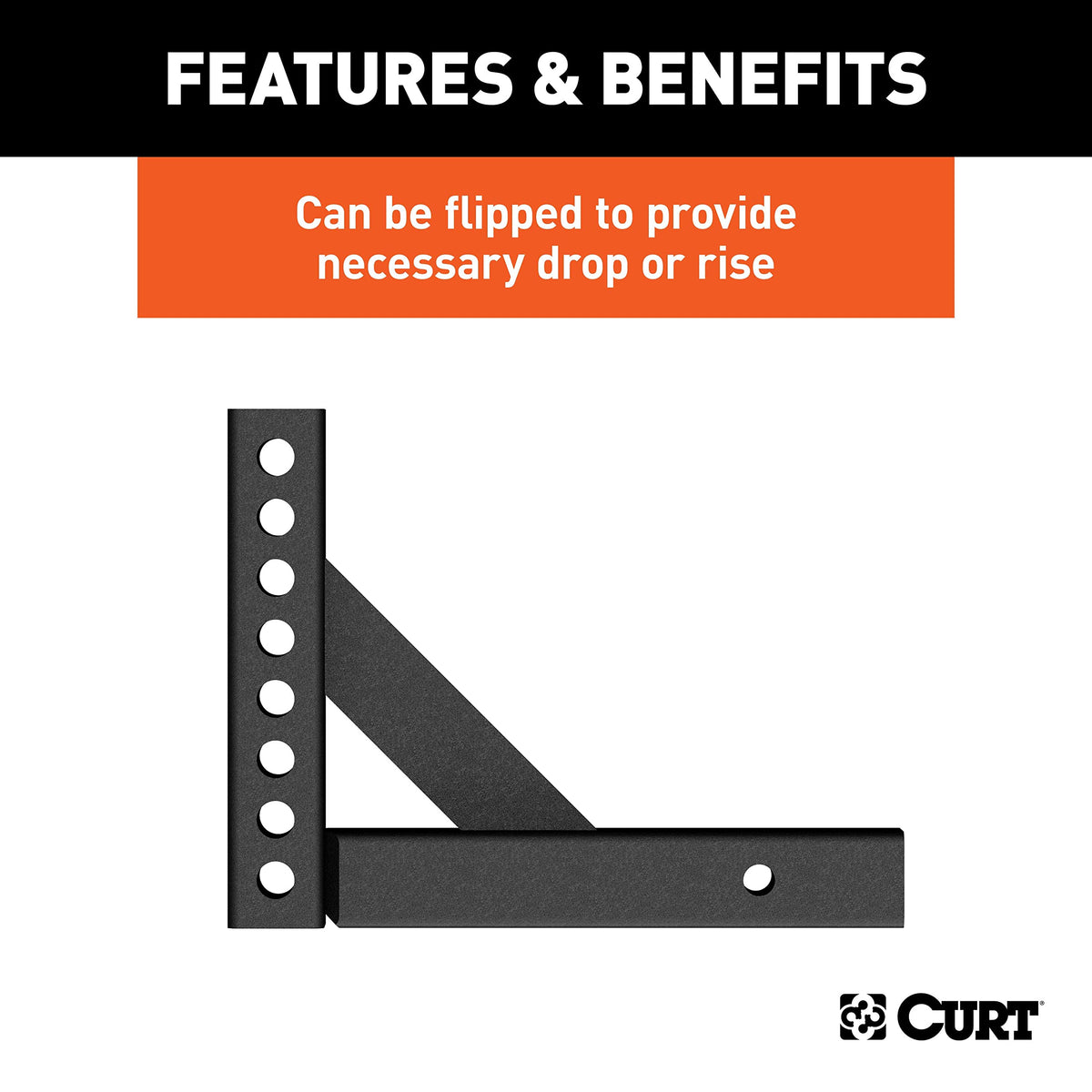 CURT 17120 installed on trailer hitch illustrating secure compatibility