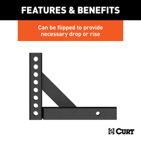 CURT 17120 installed on trailer hitch illustrating secure compatibility