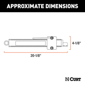 CURT friction bar close-up showing durable material and consistent resistance for smoother towing