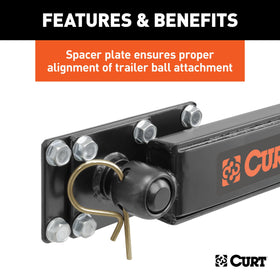CURT sway control installed on trailer frame showing reduced lateral movement while towing