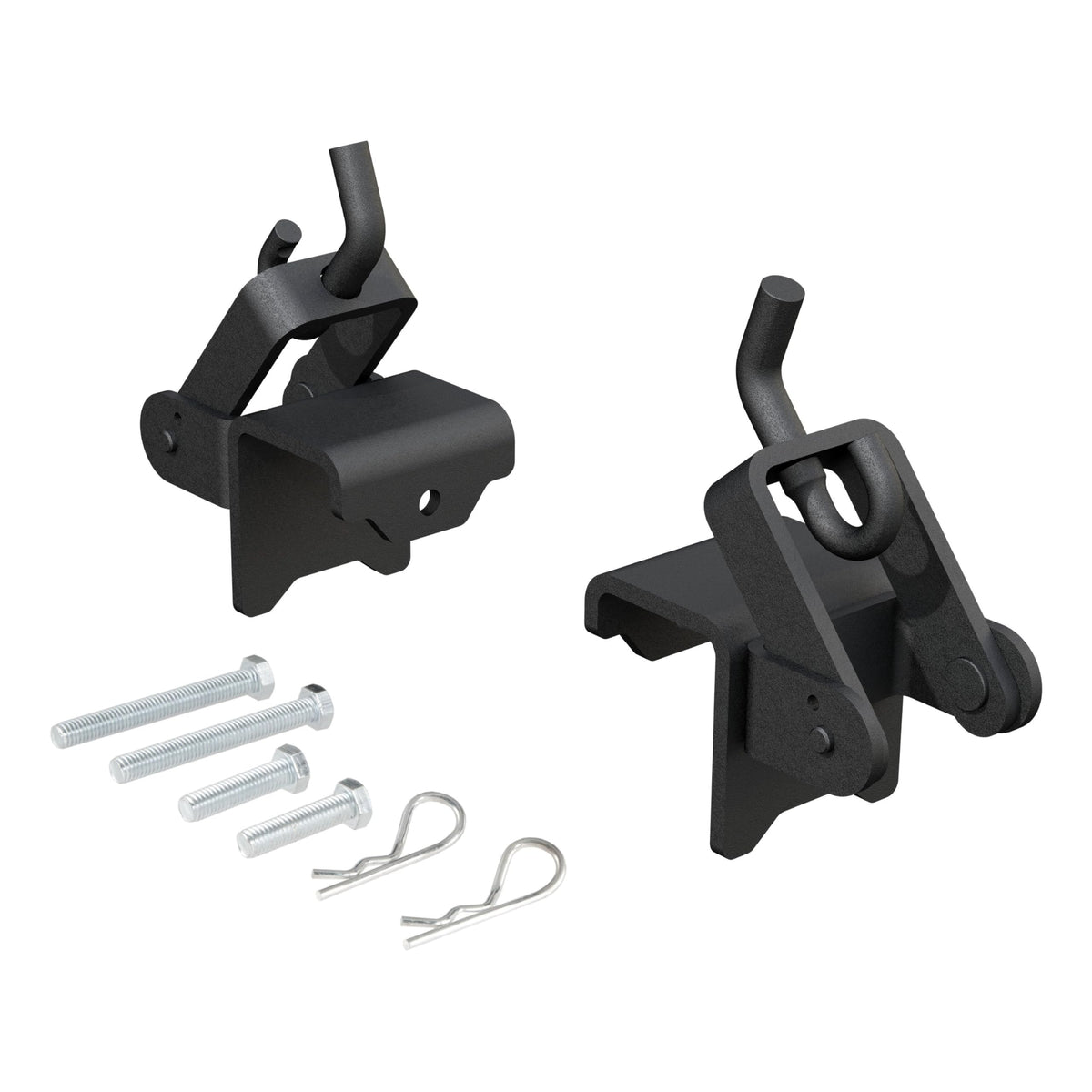 CURT 17208 front view bracket showing mounting holes for secure attachment