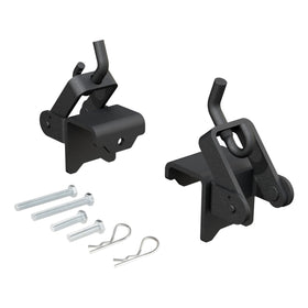 CURT 17208 front view bracket showing mounting holes for secure attachment