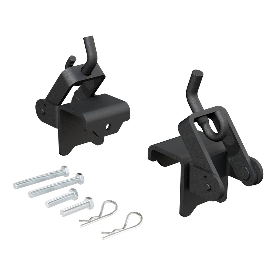 CURT 17208 front view bracket showing mounting holes for secure attachment
