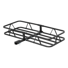 CURT front view of cargo basket showing sturdy platform and extra storage benefit