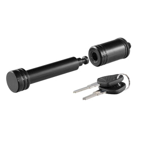 CURT front view of 23518 barbell hitch lock showing secure fit benefit