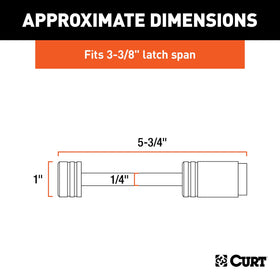 CURT lock cylinder close-up highlighting keyway protection and smooth operation