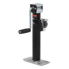 CURT 28321 front view showing welded tube and compact profile for reliable support