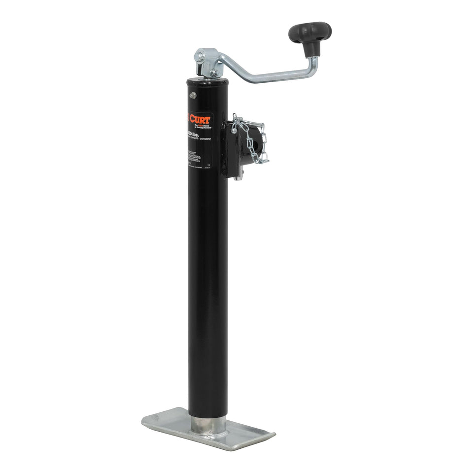 CURT 28356 front profile showing robust jack and benefits of sturdy support