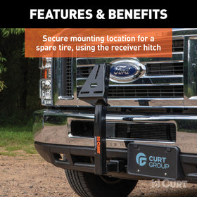 CURT powdercoat finish detail highlighting corrosion resistance and durability